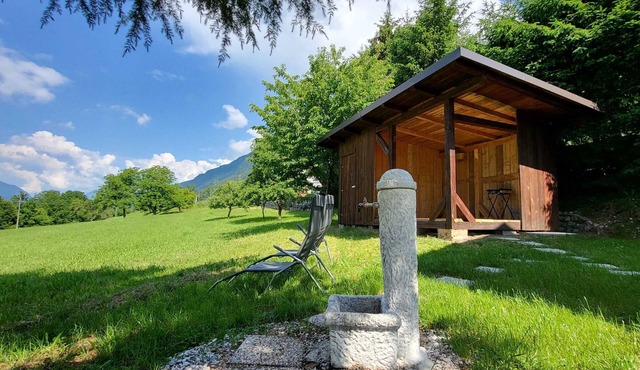 Peaceful Countryside Holiday Home with Terrace - One Bedroom Holiday Home with Terrace in Tolmin