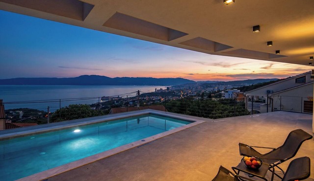 Pool Villa Soléa/w Panoramic Sea View, Kostrena, Croatia in Kostrena