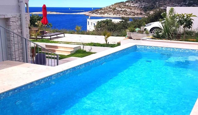 Seaview 6 bedroom villa Stella with heated pool near beach- EOS-CROATIA