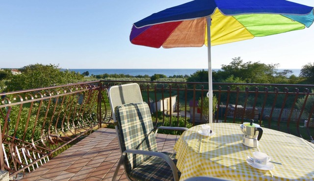 Shared gardened accommodation with bbq and sea view