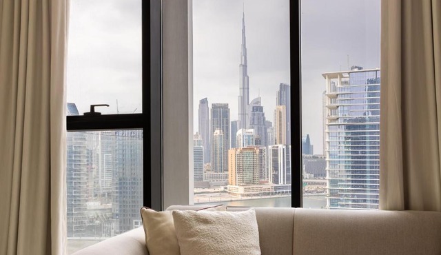 Simply Comfort Vacation Homes Rental Upside Living Business Bay Stunning Panoramic Burj Cityline Views in Dubai