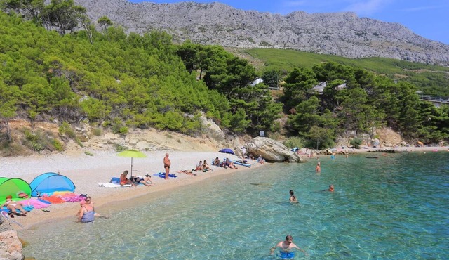 Studio flat with air-conditioning Lokva Rogoznica, Omiš (AS-2973-d)