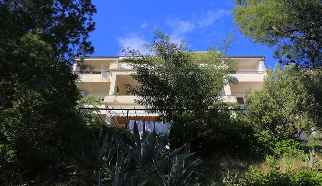 Studio flat with balcony and sea view Brela, Makarska (AS-19205-a)