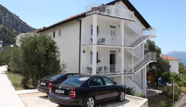 Studio flat with balcony and sea view Gradac, Makarska (AS-6881-b)