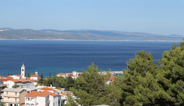 Studio flat with terrace and sea view Baška Voda, Makarska (AS-6872-a)