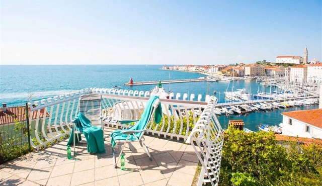The Best View House with Terrace & Sea view Piran in Piran