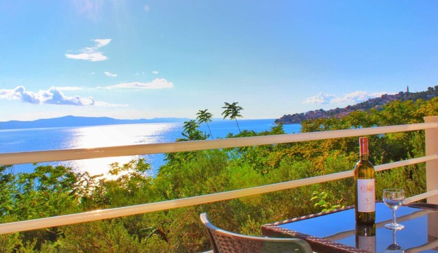 two bedroom apartment with balcony and sea view Igraine in Podgora