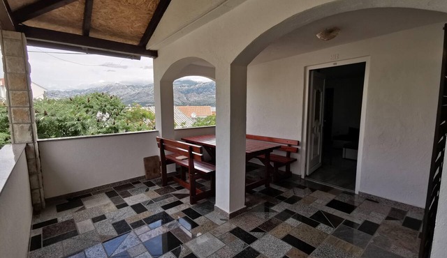 Two bedroom apartment with terrace and sea view Vinjerac, Zadar (A-13985-c)