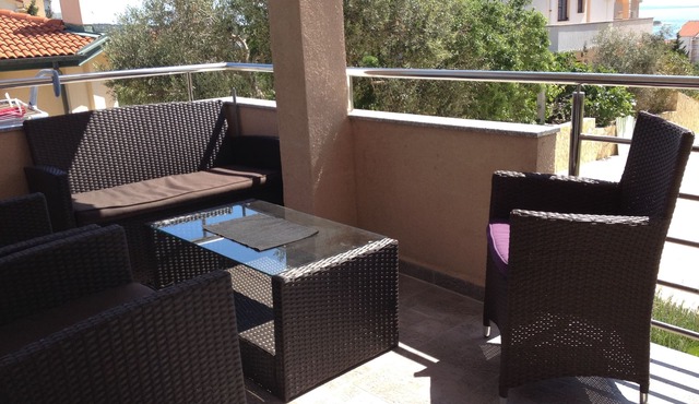 Two bedroom apartment with terrace and sea view Novalja, Pag (A-6420-a) in Novalja