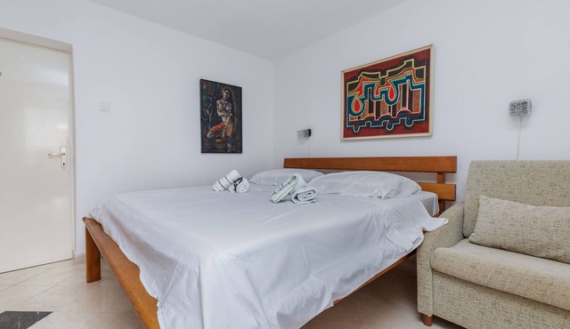 Two bedroom apartment with balcony and sea view Brela, Makarska (A-22910-b)