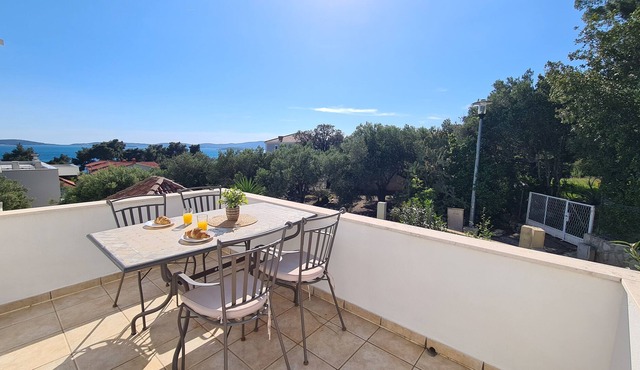 Two bedroom apartment with terrace and sea view Mokalo, Pelješac (A-10201-a)