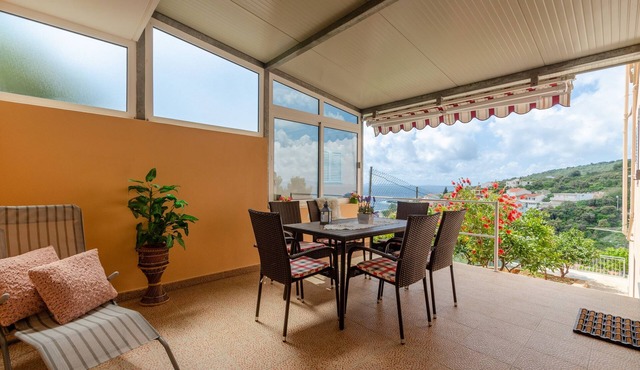 Two bedroom apartment with terrace and sea view Zavalatica, Korčula (A-11216-a) in Cara