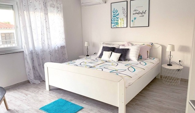 Two bedroom apartment with balcony and sea view Krk (A-22395-b) in Krk