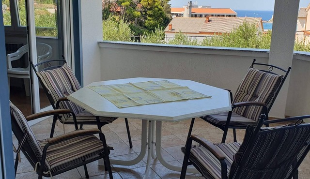 Two bedroom apartment with terrace and sea view Rab (A-14792-e) in Rab