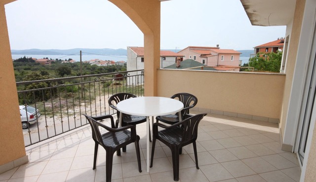 Two bedroom apartment with terrace and sea view Sveti Petar, Biograd (A-6169-a)