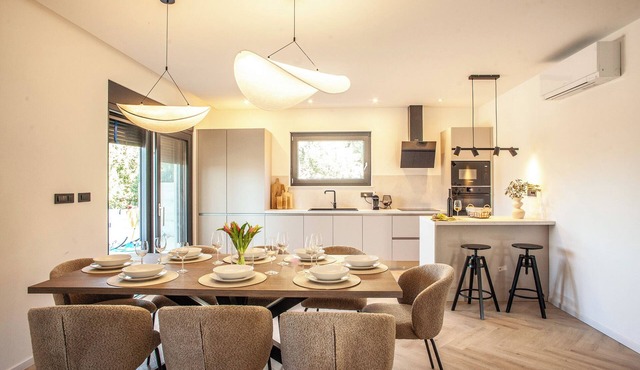 Villa Orkula Rab with Heated Pool, Gym & Sea View