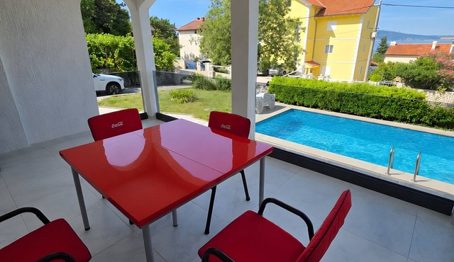Villa Sunrise – House with Private Pool and Sea View in Novi Vinodolski