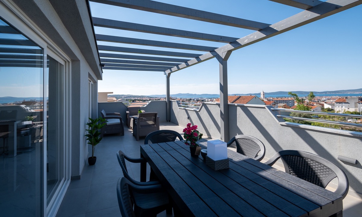 Zadar Apartment | Two bedroom apartment with terrace and sea view Zadar (A-23015-a)