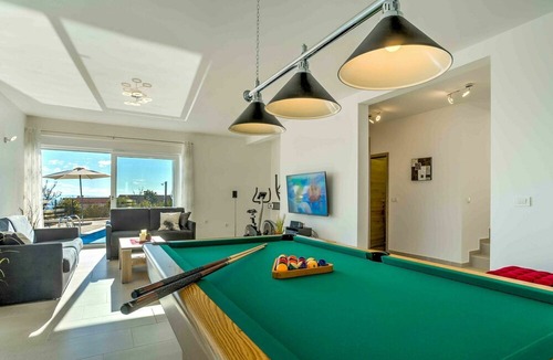 Pobri House | Beautiful private villa for 16 guests with A/C, hot tub, WIFI, private pool, TV, terrace and par...