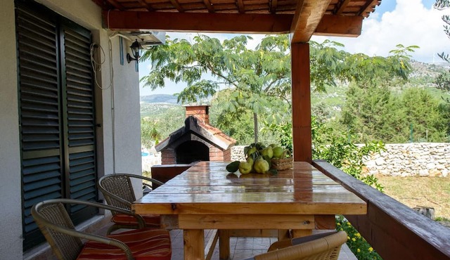 Cottage with garden, grill, and terrace
