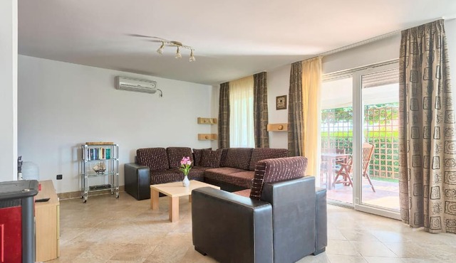 House Daniela with a roofed terrace and pool