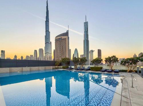 Elegant 4BR Apartment with Burj Khalifa and Fountain Views Connected to Dubai Mall in Dubai